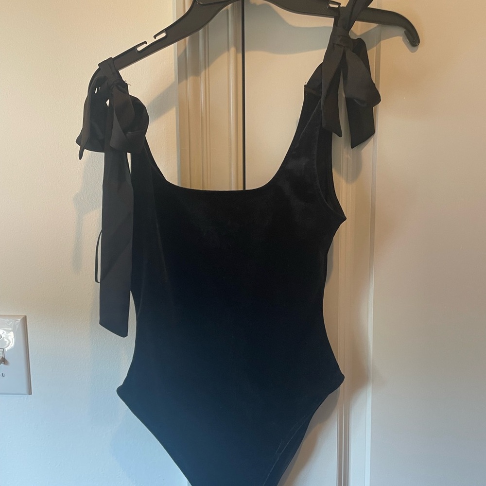 Day Moon velvet bodysuit